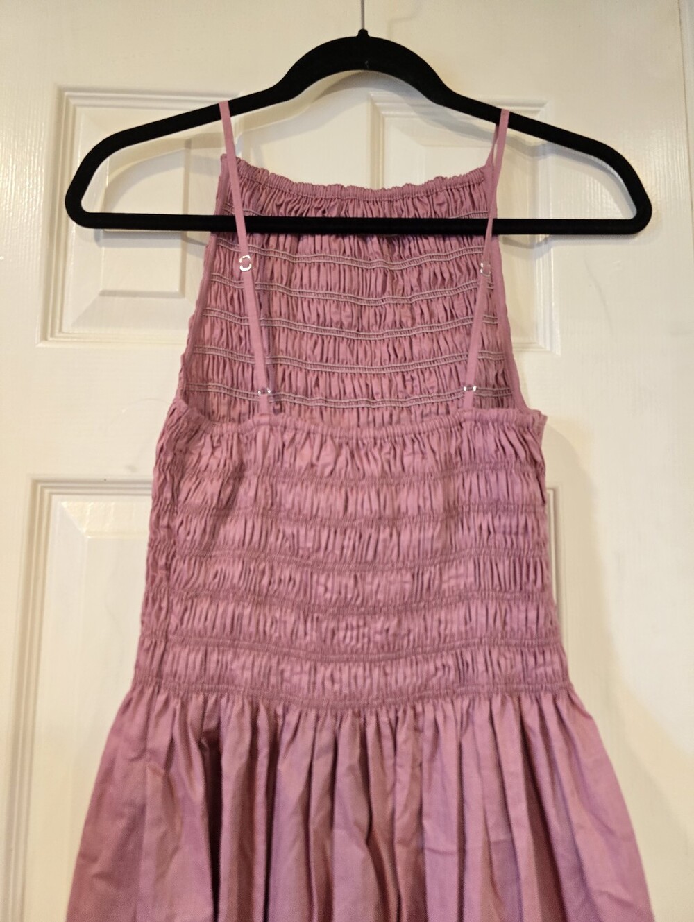 Faithfull The Brand Laia Sleevless Smocked Maxi Dress Valentine Pink Size 4 - Picture 6 of 10